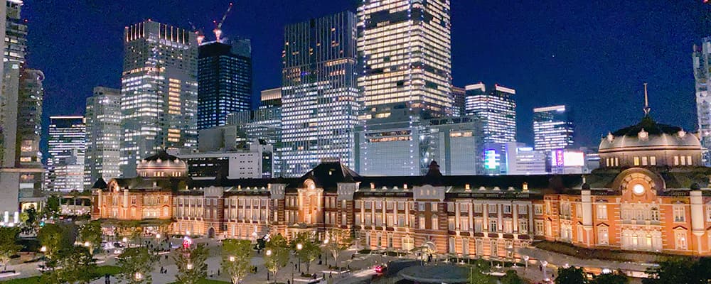 東京駅の街並み